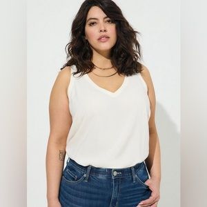 Torrid Challis Stitch Detail Tank - New with Tags